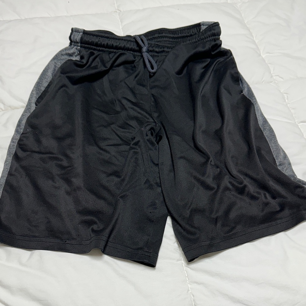 Black and Gray boy’s Athletic Shorts